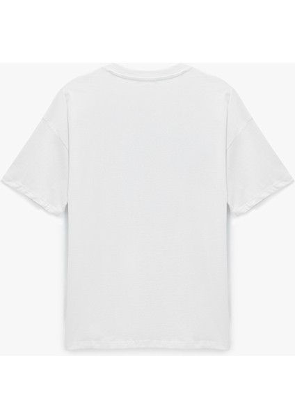 Baskılı Kısa Kollu Bisiklet Yaka Oversize Tişört fiyatları
