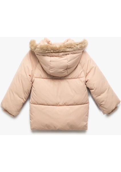 Kapşonlu Uzun Kollu Kapitone Şişme Mont fiyatları