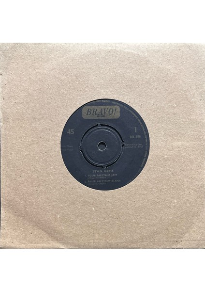 Stan Getz Blue Ryhthm Jam 45LIK Plak