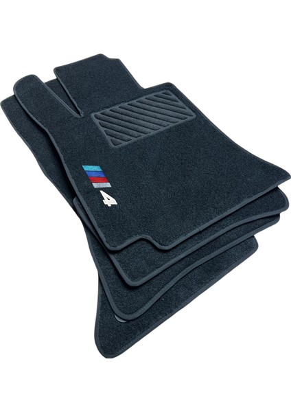 Oto Halı Paspas Seti Bmw 4 Serisi Modelleri Uyumlu Sline Sport Kaymaz & Şık Tasarım