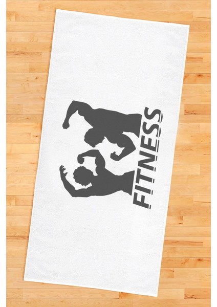 Dijital Baskı Fitness Desenli Spor Havlusu HVL0240 fiyatları