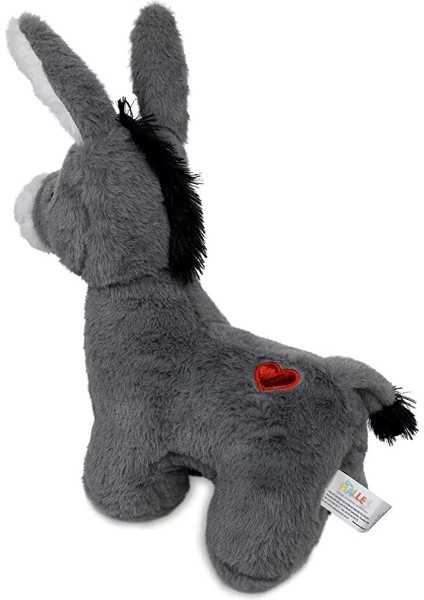 Sevimli Eşek Uyku ve Oyun Arkadaşı Eşşek Peluş Oyuncak Peluş Eşek 35 cm Kalpli Eşek modelleri