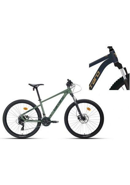 Crx 721 Erkek Dağ Bisikleti 360H Hd 27.5 Jant 21 Vites Metalik Mavi Gümüş