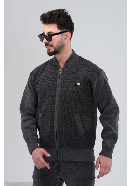 Erkek Baba ve Orta Yaş Triko Örgü Içi Astarlı Akrilik Fermuarlı Kışlık Baba Hırka fiyatları