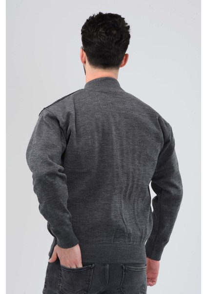 Erkek Baba ve Orta Yaş Triko Örgü Içi Astarlı Akrilik Fermuarlı Kışlık Baba Hırka modelleri
