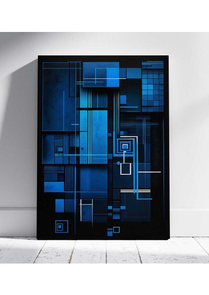 Siber Ağ Mimari Kanvas Tablo Duvar Resim