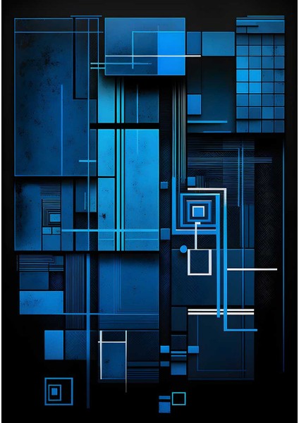 Siber Ağ Mimari Kanvas Tablo Duvar Resim fiyatları