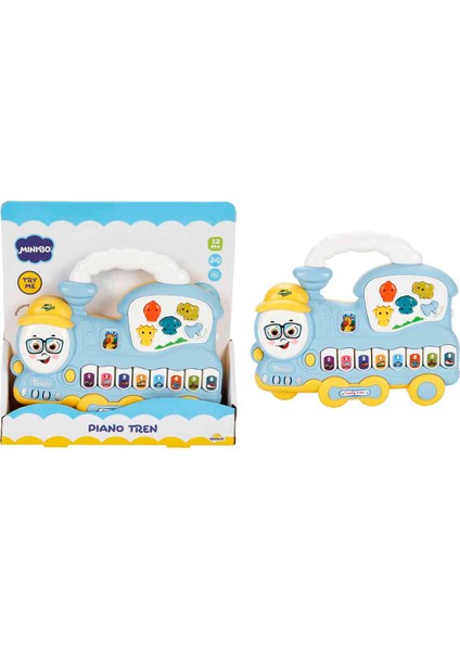 Sesli ve Işıklı Piyanolu Tren - Mavi