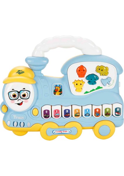 Sesli ve Işıklı Piyanolu Tren - Mavi fiyatları