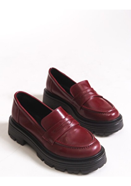 Kadın Günlük Loafer Ayakkabı 0012920 Bordo indirimleri
