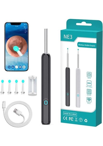 PM-24065 Endoskop Kameralı Kulak Temizleme Cihazı