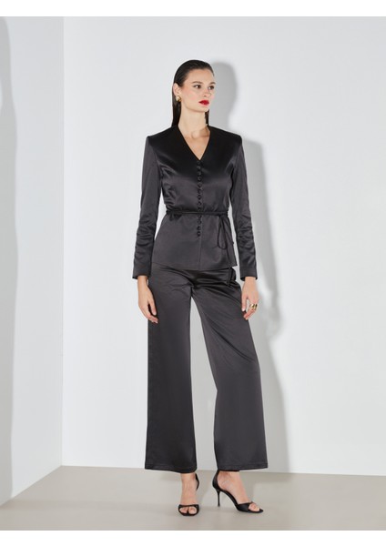 Loose Fit Geniş Paça Kadın Pantolon