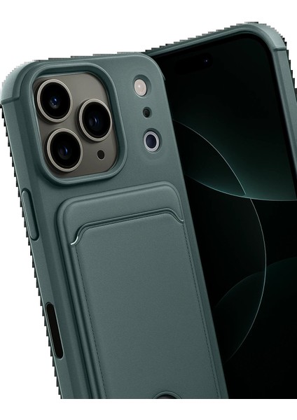 Apple iPhone 17 Pro Max Kelvin Kartvizitli Silikon - Koyu YEŞIL-(5796) - TG0012-2RL6B5 modelleri