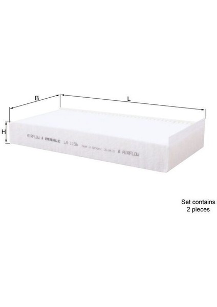 LA1156-S Polen Fıltresı Takımı Bmw F40 F44 F45 F46 F48 F39 . Mını F54 F55 F56 F57 F60 64316835405