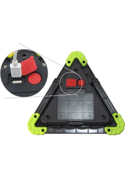 Reflektör 3 Ledli Güneş Enerjili - Kamp Feneri - Işıldak - Powerbank indirimleri