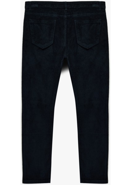 Pamuklu Normal Bel Cepli Fitilli Kadife Pantolon fiyatları