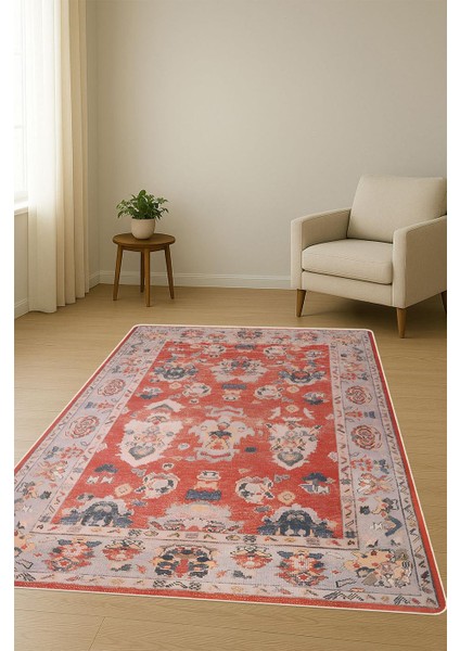 Parlak Kadife Kumaş Vıntage Dijital Baskı Dot Kaymaz Tabanlı Halı H0829 fiyatları