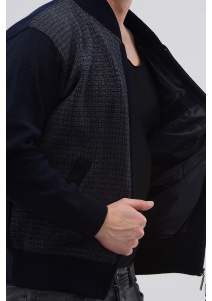 Erkek Baba ve Orta Yaş Triko Örgü Içi Astarlı Akrilik Fermuarlı Kışlık Baba Hırka modelleri