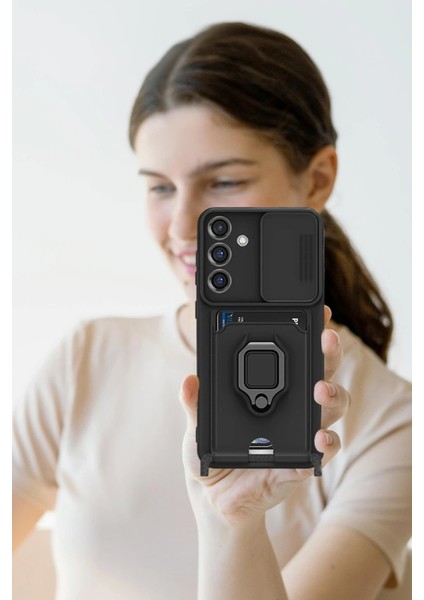 Samsung Galaxy S25 Plus Kılıf Zuma Kartvizitli Yüzüklü Silikon - SIYAH-(5796) - TG0012-2R8G34 fırsatları