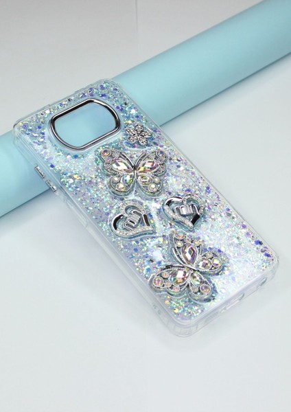 Poco X3 Pro Kılıf Kelebek Desenli Parlak Simli Kapak fiyatları