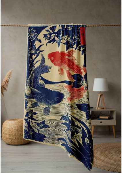 Dijital Baskı Plaj Deniz Havlusu Modern Desenli Peştamal (80X160 Cm) HVL0064 fiyatları