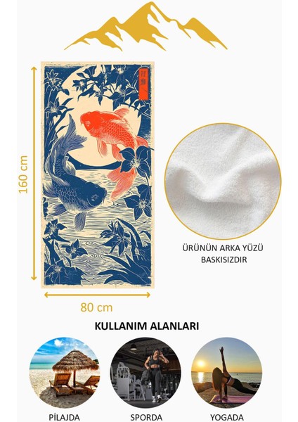 Dijital Baskı Plaj Deniz Havlusu Modern Desenli Peştamal (80X160 Cm) HVL0064 fırsatları