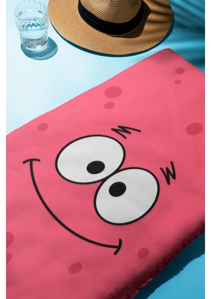 Dijital Baskı Plaj Deniz Havlusu Patrick Desenli Peştamal HVL0025 fiyatları