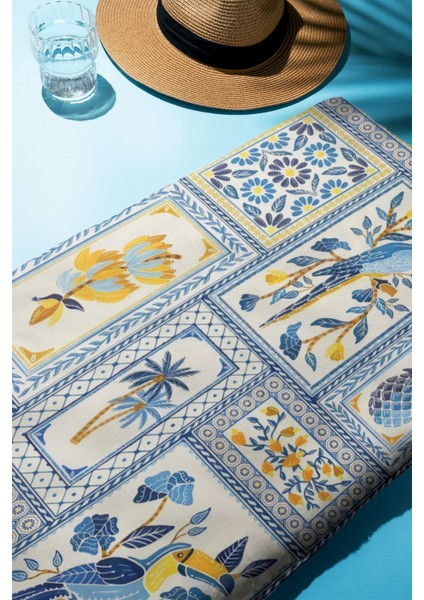 Dijital Baskı Plaj Deniz Havlusu Modern Bacı Milano Desenli Peştamal HVL0157 fiyatları