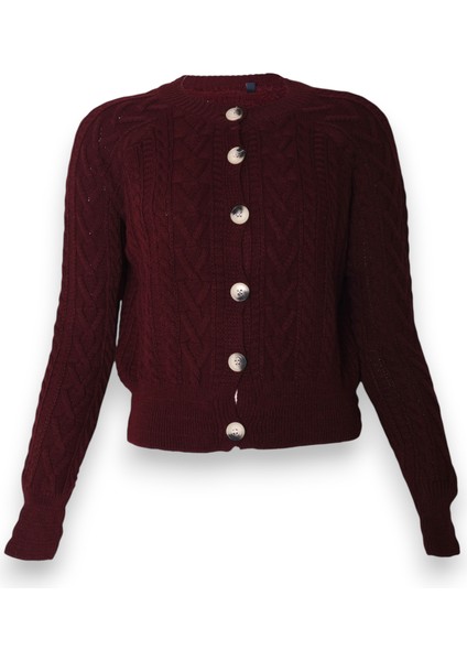 Kadın Triko Crop Hırka