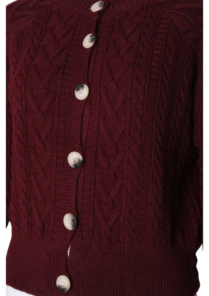 Kadın Triko Crop Hırka