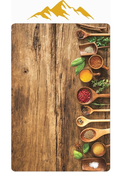 Baharat Desenli Dijital Baskı Kaymaz Taban Mutfak Halısı H0051 modelleri