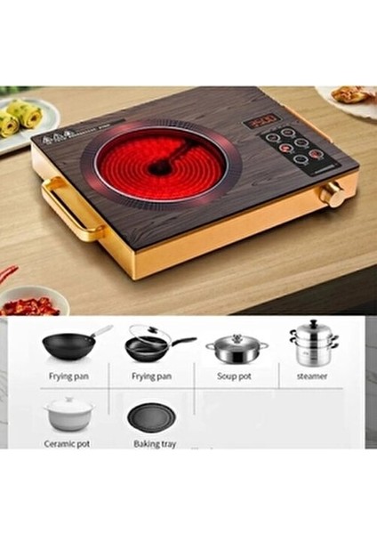 3500 Watt Isı Ayarlı Lazer Dokunmatik Ocak