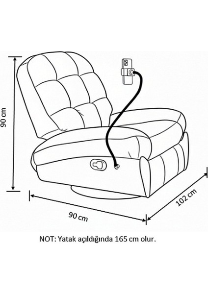 Evim Şahane Vandetta Tv / Baba Koltuğu Sallanır-Döner Mekanizmalı
