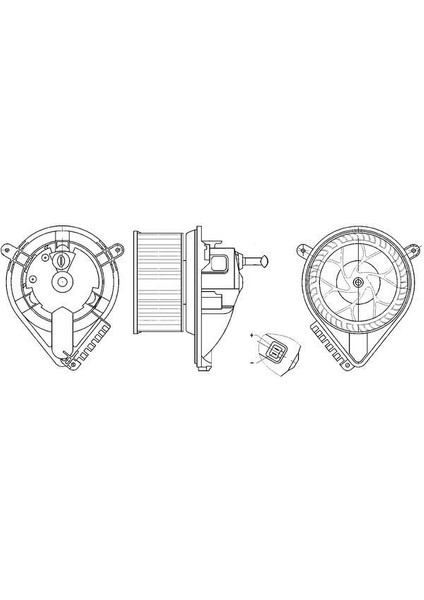 AB271000S Kalorıfer Motoru Mercedes Sprınter B901>B905 . Vw Lt 28-35-46 A0008352285