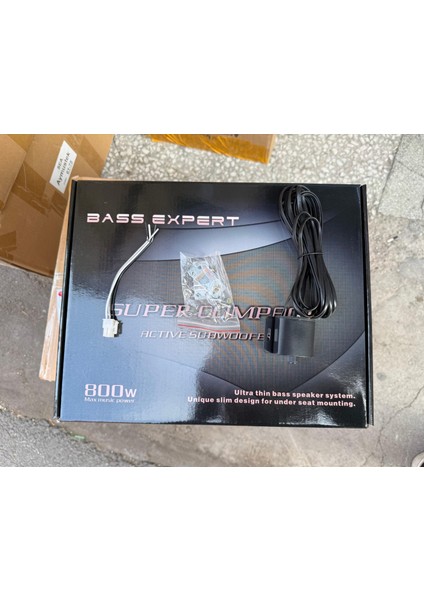 Ay-80C Slim Koltuk Altı Bas Subwoofer Aktif Yer Kaplamaz 600Wat-300 Rms Kendinden Amfili Bas Kontrollü