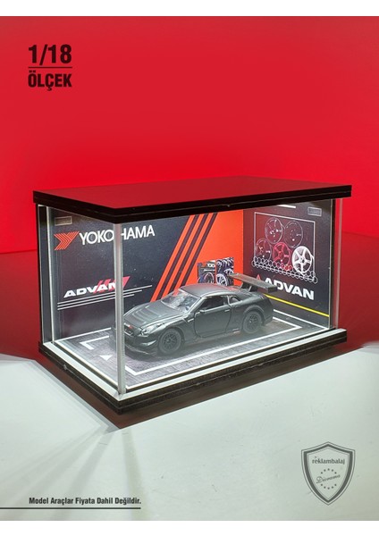 Advan Diecast LED Işıklı Akrilik Korumalı Stand/diorama 1:18 Ölçek modelleri