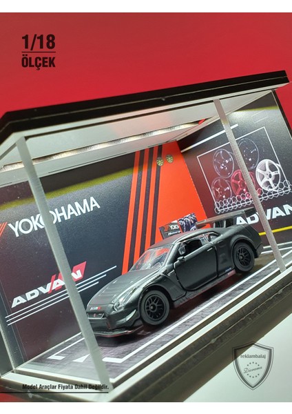 Advan Diecast LED Işıklı Akrilik Korumalı Stand/diorama 1:18 Ölçek fırsatları