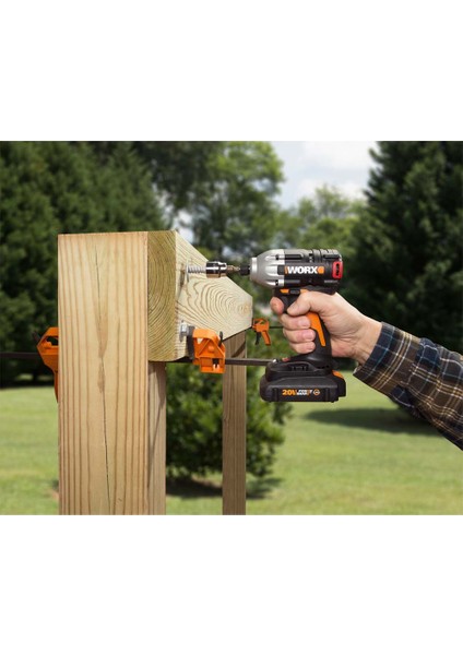 WX261.9 20VOLT/2.0AH Li-Ion Tek Akülü 260NM Kömürsüz Profesyonel Darbeli Matkap indirimleri