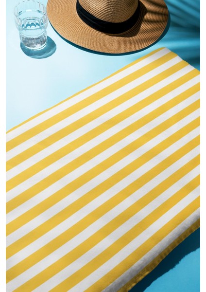 Dijital Baskı Plaj Deniz Havlusu Renkli Çizgili Desen Peştamal HVL0223 fiyatları