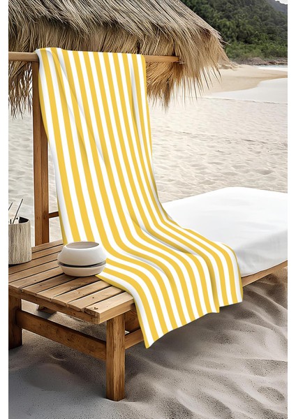 Dijital Baskı Plaj Deniz Havlusu Renkli Çizgili Desen Peştamal HVL0223 modelleri