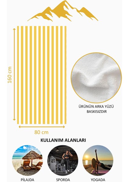 Dijital Baskı Plaj Deniz Havlusu Renkli Çizgili Desen Peştamal HVL0223 fırsatları