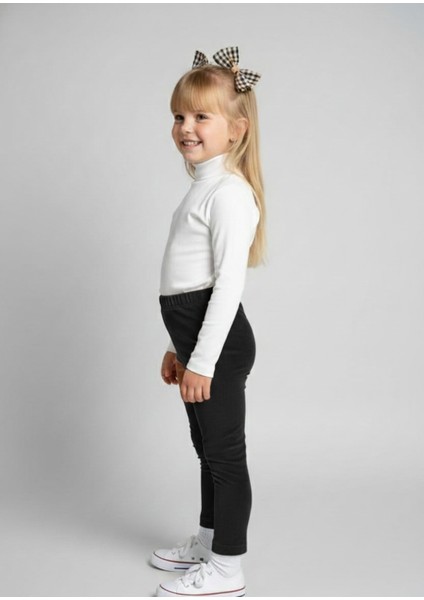 Kız Çocuk Fitilli Kadife Tayt - Siyah Rahat Kışlık Esnek Leggings fiyatları