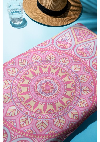 Dijital Baskı Plaj Deniz Havlusu Mandala Desenli Peştamal HVL0151 fiyatları