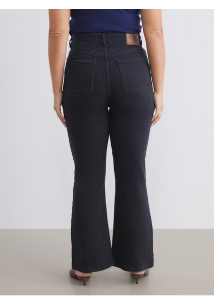Büyük Beden Flare Kadın Jean Pantolon indirimleri