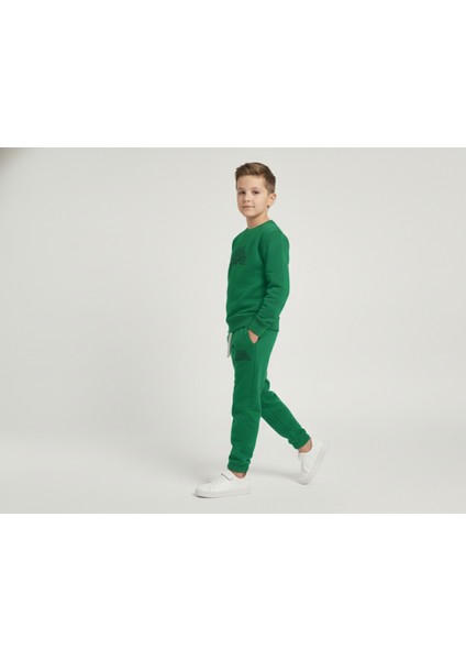 3 Iplik Garson Şardonlu Kabartmalı Baskı Yeşil Kombin 2 fırsatları