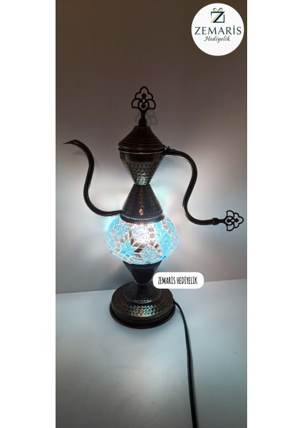 El Yapımı Otantik Mozaik Ibrik/abajur