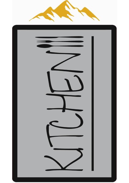 Kitchen Desenli Dijital Baskı Kaymaz Taban Mutfak Halısı H0035 modelleri