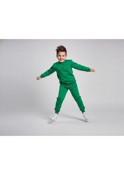 3 Iplik Garson Şardonlu Kabartmalı Baskı Yeşil Kombin 4 fırsatları