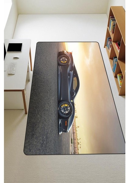 Parlak Kadife Kumaş Dijital Baskı Dot Kaymaz Tabanlı Çocuk ve Genç Odası Halısı H0676