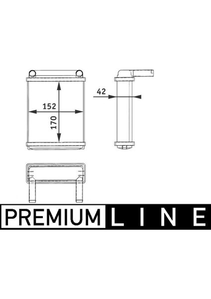 AH128000P Kalorıfer Radyatoru Mercedes Sprınter B901>B904 95>06 A0038353501